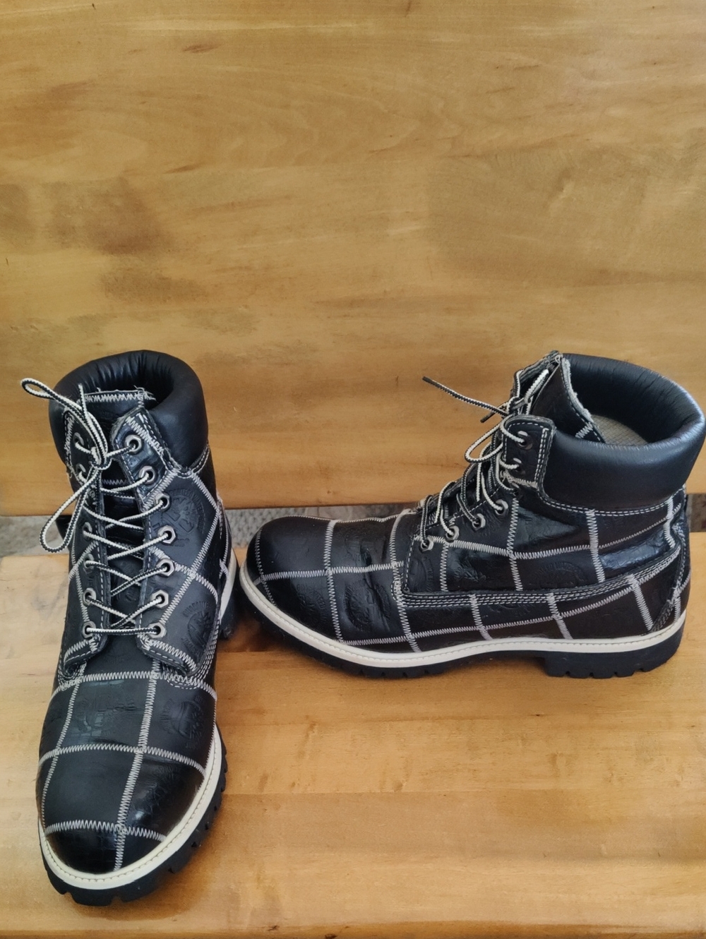 Rare Vintage Timberland Patchwork Monogram Limited Edition Size11